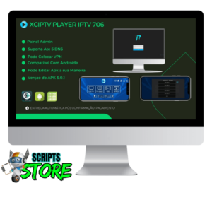 SCRIPT XCIPTV 706 COM PAINEL GERENCIADOR DE DNS