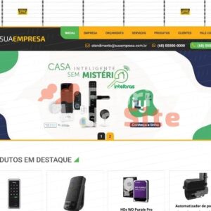 SCRIPT SITE PRONTO TEMA SEGURANÇA ELETRÔNICA EM PHP COM PAINEL ADMIN COD-8010