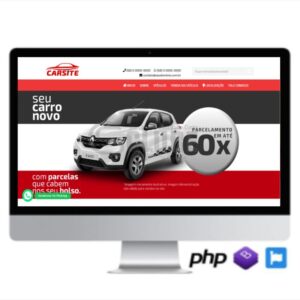 SCRIPT SITE PARA GARAGEM DE VEÍCULOS EM PHP RESPONSIVO COD-8012