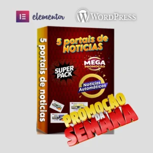 Pack completo com 5 Portais de Noticias Automáticas Variados -COD-PACK-100