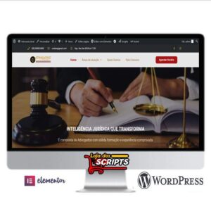 Site Completo Para Advogados  Elementor + Wordpress- COD-7559
